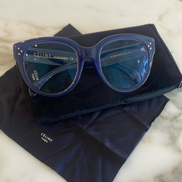 ⭐️Celine Translucent Blue Frames Glasses—Frame Only—GORGEOUS! Italy—Like New! - Picture 2 of 8